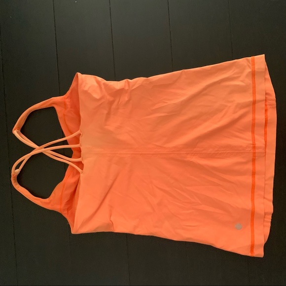Orange Lululemon Workout Tank - Picture 8 of 8